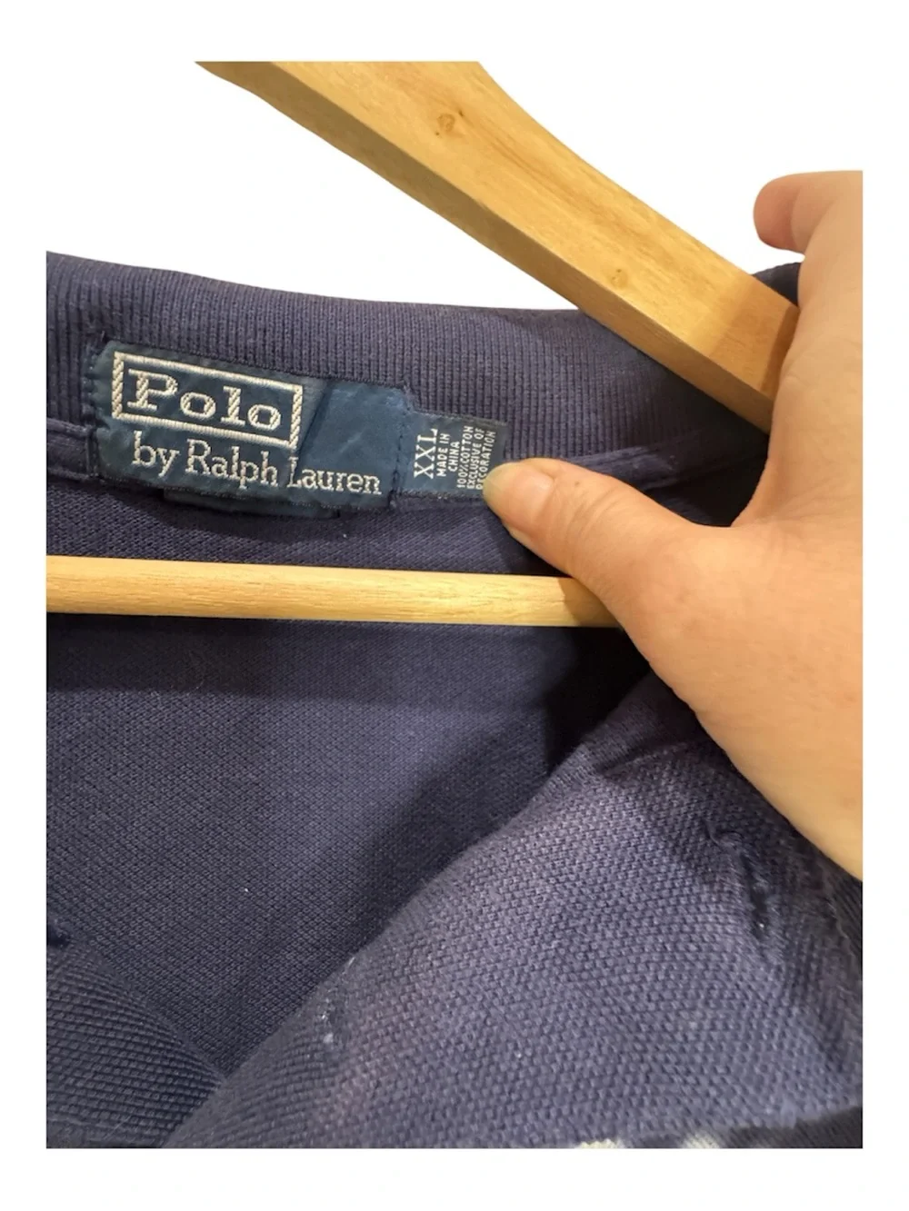 Polo Ralph Lauren Tie Dye Big Pony Polo Shirt Navy XXL Orig $125